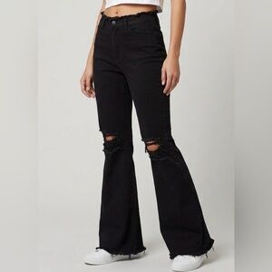 Cello Wide Flare Leg Jeans, Size 13